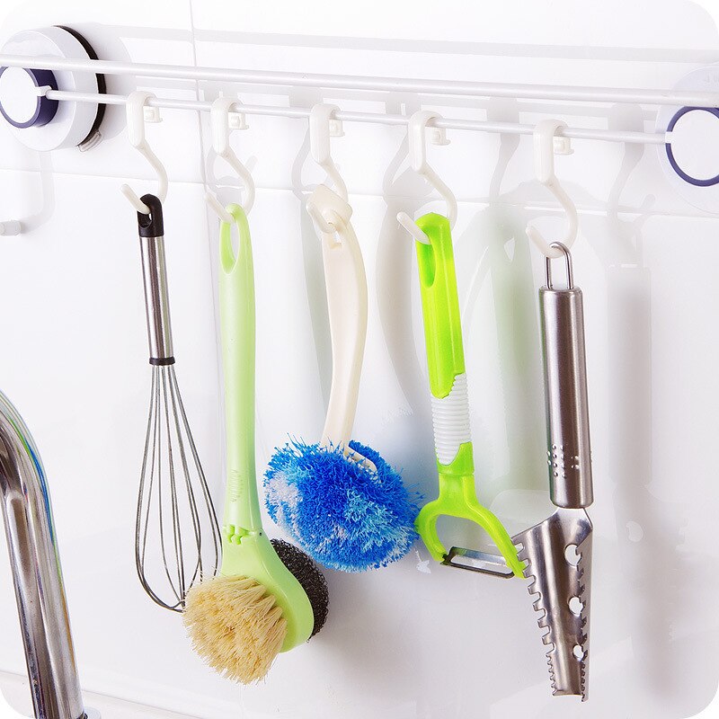 10pcs Home Storage Hooks Kitchen Storage Hanging Holders Kitchen Cabinet Practical S Shaped Hooks Household Organizer