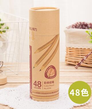 Stationery Art Supplies Nature Wood Colored Pencils Drawing Sketch Pencils Office School Supplies(12/18/24/36/48 Colors): 48pcs