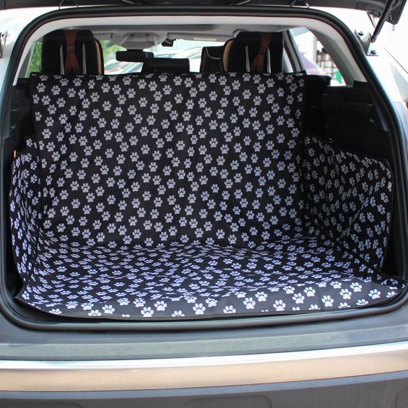 Pet Carriers Hond Auto Seat Cover SUV Kofferbak Mat Cover Protector Carrying Voor Katten Honden Transport Poot Patroon