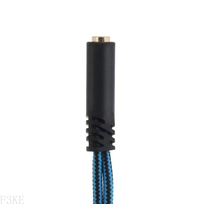 Ap28 hörlursdelare för dator, 3.5mm hona , 3.5mm  to 2 , flätad kabel, 3.5mm hörlursadapter-omvandlare