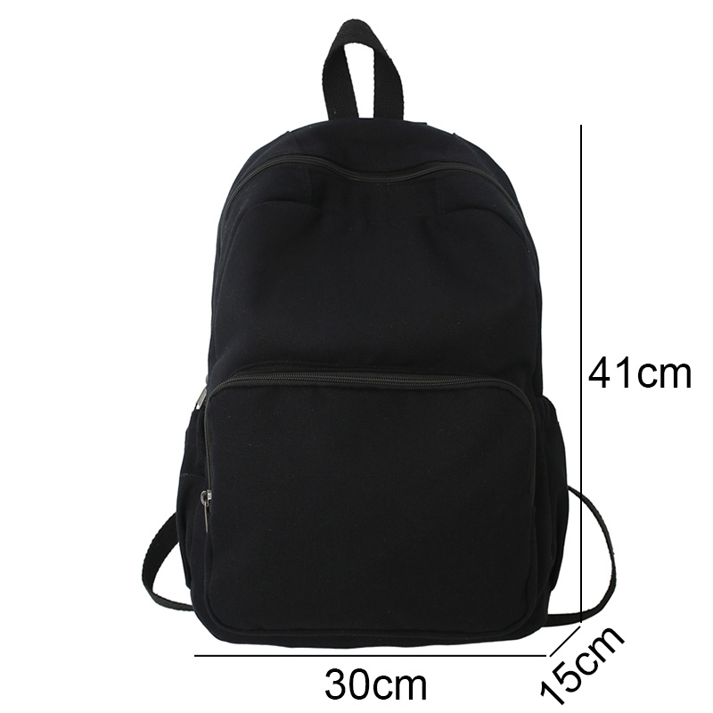 Trendiger canvas-rucksack für damen und herren, schulrucksack, bücherrucksack, reiserucksack, uni-rucksack für mädchen und jungen