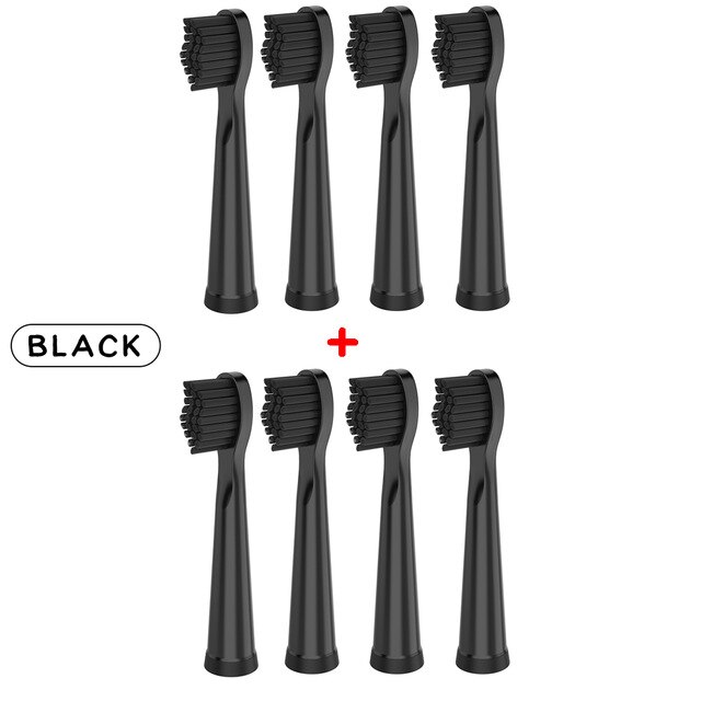 Electric Toothbrush head for 0601020 Soft hair brush head Detachable Replacement tooth brush head: 8pcs black