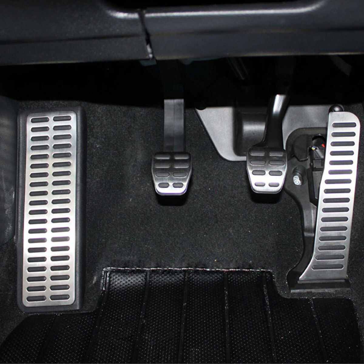 Car Footrest Gas Clutch Brake Pedal Cover Kit For VW Jetta Golf Scirocco Rabbit EOS Tiguan For Skoda Octavia For Seat Altea AT