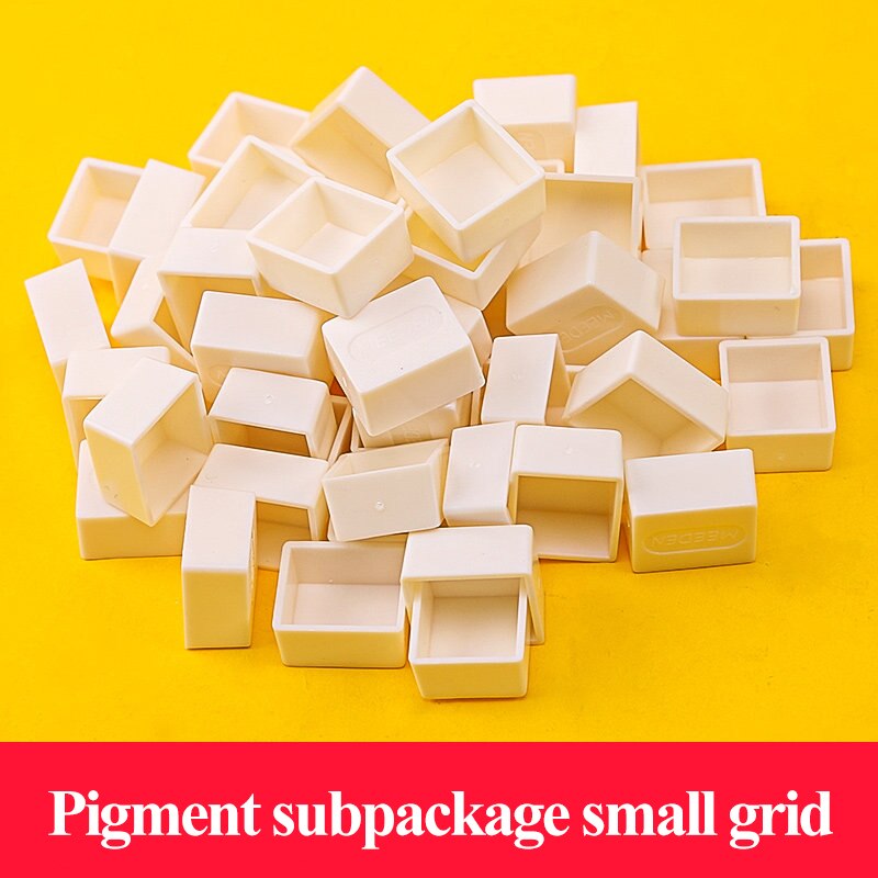 Lege Aquarel Pigment Opslag Subpackage Doos Verf Raster 14/24/48Pcs Full/Half Pan/Grid/Block/Case/Box Lege Ijzeren Doos Levert