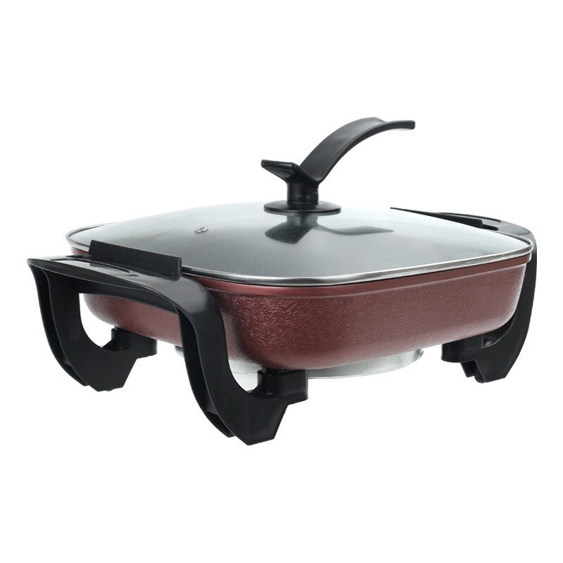 Double-tube Korean multi-function electric cooking pot, boiling stew pot for household dormitory stainless steel rice cooker