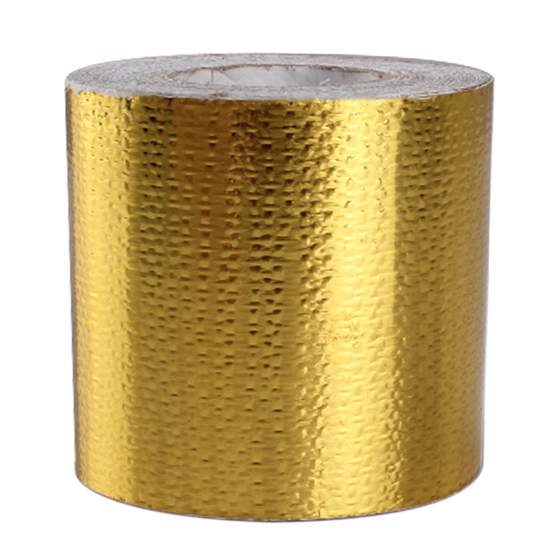 Selbst-adhesive Wärme Resistant Band Thermische Barriere Folie Band Wärme Reflektierende Klebstoff Wärme Abschirmung Band für Auto Teile: Brown