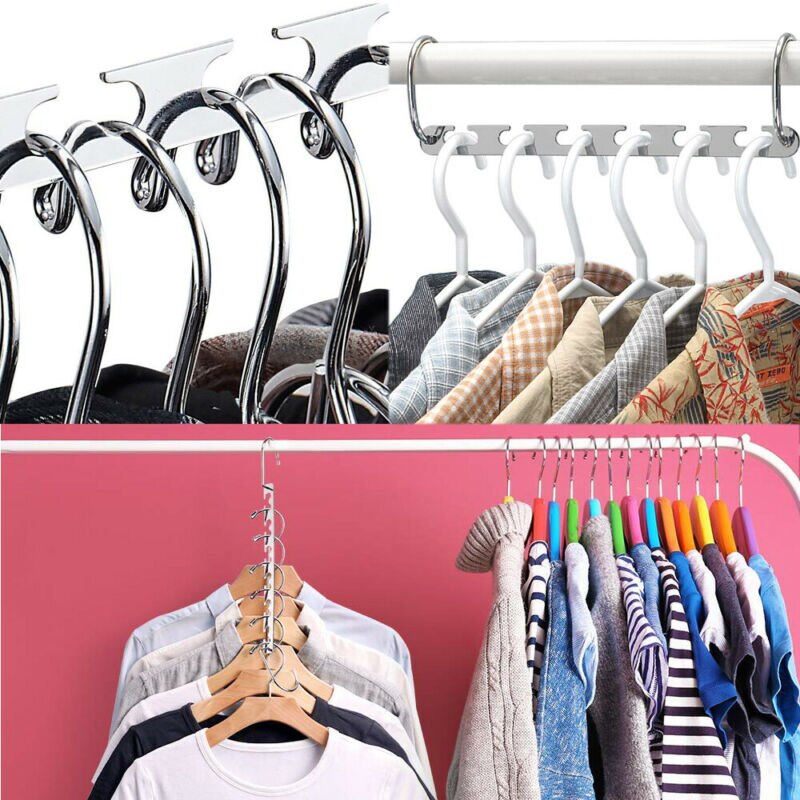 Multi Functie Metalen Wonder Magic Closet Hanger Organisator Haak Ruimtebesparend Kledingrek Hanger