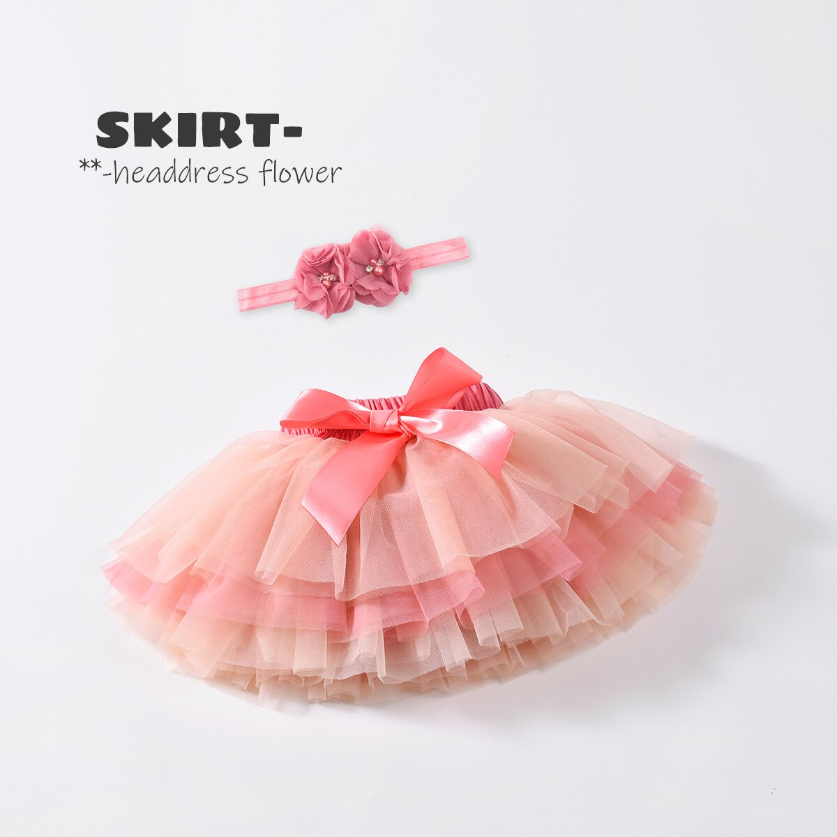 Baby Mädchen Ballettröckchen Felsen 2022 Kleinkind Prinzessin Felsen Stirnband 2Stck einstellen Ballerina Pettiskirt Flauschigen Ballett Ballkleid Tüll Röcke