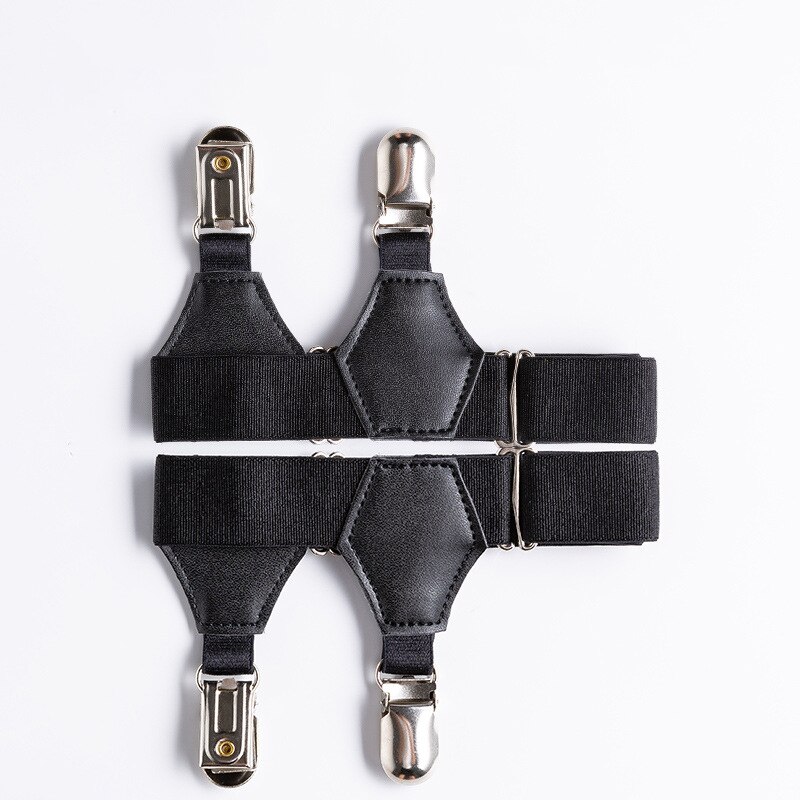 2pcs Black Sock Garters Women Girls Japanese Style JK Uniform Dress Adjustable Elastic Thigh High Sock Suspenders Holders Belt: Style H