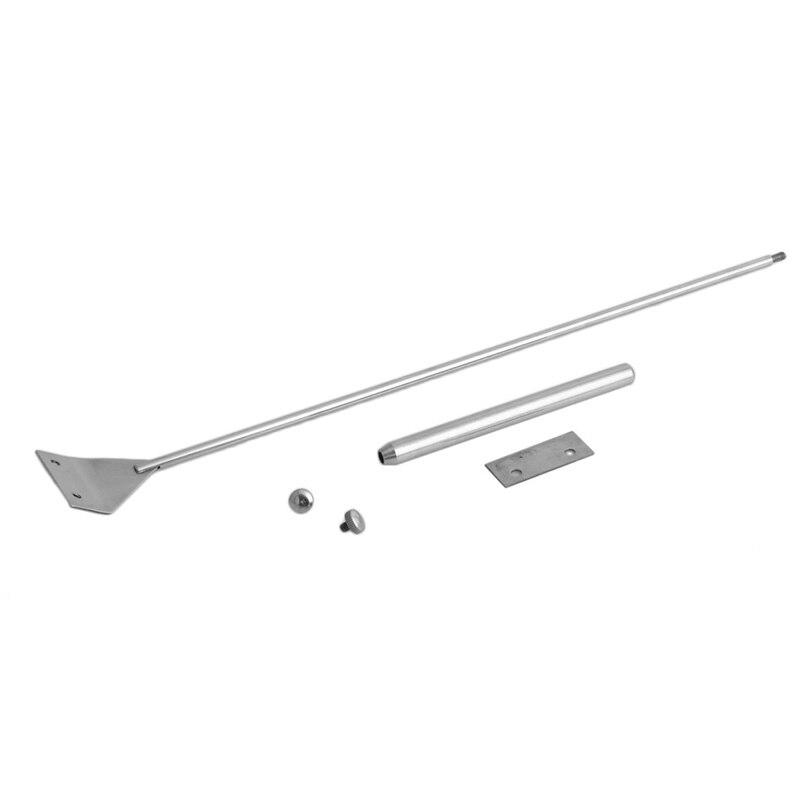 Aquarium Fish Tank Stainless Steel Algae Coralline Scraper Blade Cleaner Tool-: Scarlet