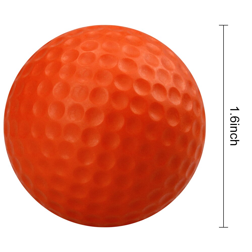 24 piezas de práctica de bolas de golf de espuma de poliuretano suave color de esponja pelotas de golf a granel elástico suministros de entrenamiento para interiores y exteriores