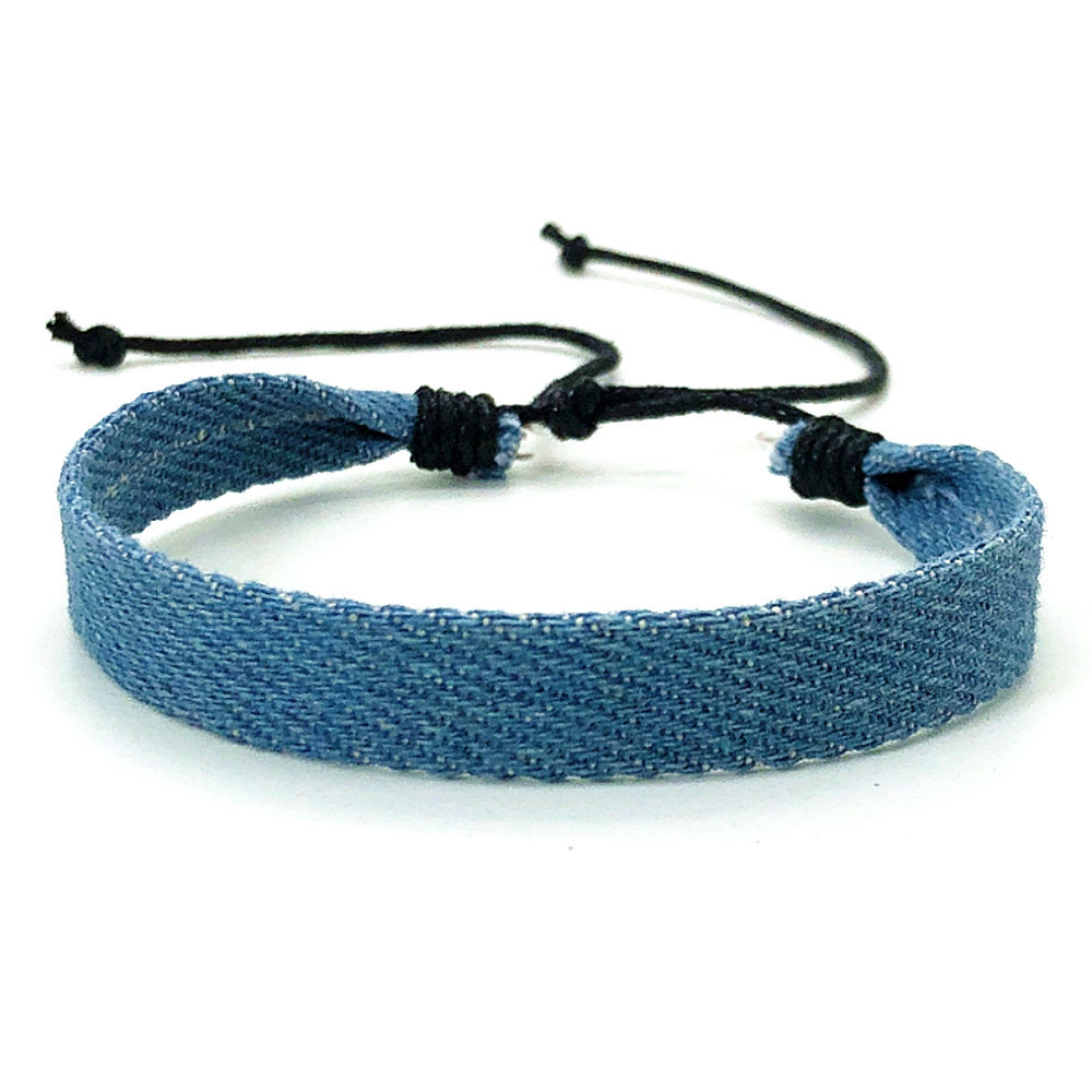 Jahrgang Stern aufbringen blau literarischen Denim Stoff Armbinde für Frauen Männer gotisch ethnischen Hand gewebten Armbinde Modeschmuck: Dunkelgrün
