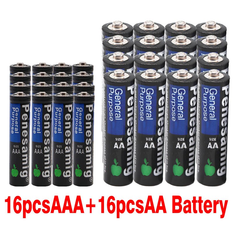 lot 1.5V pile AAA 3A alcaline Zinc carbone LR03 SUM4 et 1.5v pile aa 2a pile sèche alcaline