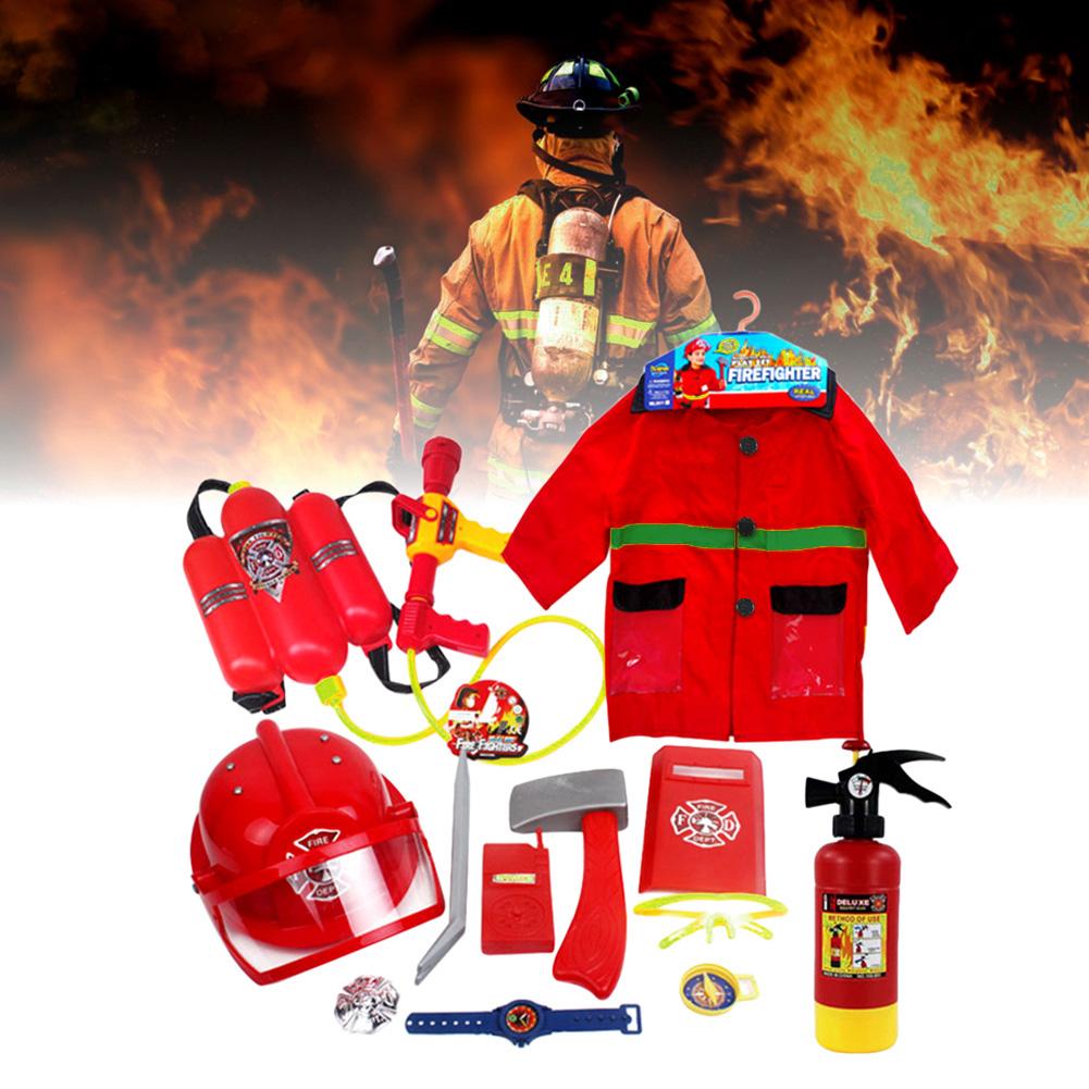 Disfraces de bombero para niños, conjunto de ropa para bebés, de Halloween, Cosplay, Roleplay, trajes de bombero para adolescentes, 5/11 Uds.