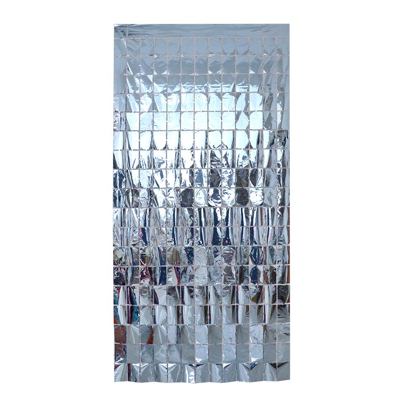 2m*1m Party Backdrop Curtain Metallic Foil Glitter Wall Backdrop Birthday Wedding Party Wall Decoration Photo Zone Backdrop: B04