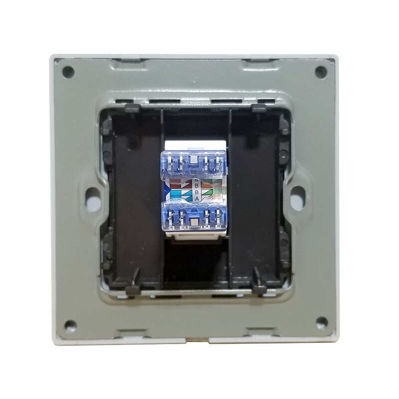 Lyx  rj45 katt 6 10gb/ s internetuttag dator ethernetuttag kristall härdat glaspanel 86*86mm guldpläterad kontakt 568a/ b