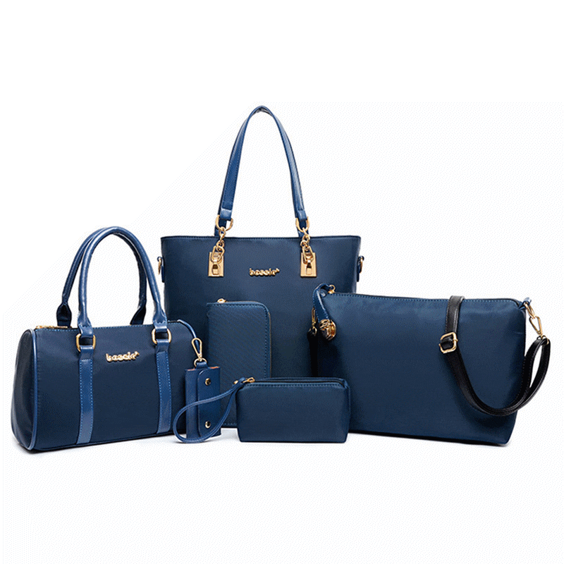 6 stk/sett kvinner håndvesker skulder crossbody veske lommebok kvinner konvolutt messenger vesker kvinnelig komposittveske