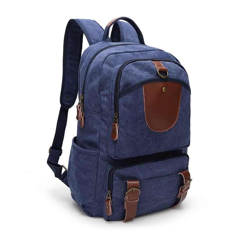 YUFANG Rugzak Grote Canvas Mannen Rugzak Preppy Styke Mannen Computer Rugzak All-Match Schooltas Voor Tiener Jongen Trendy