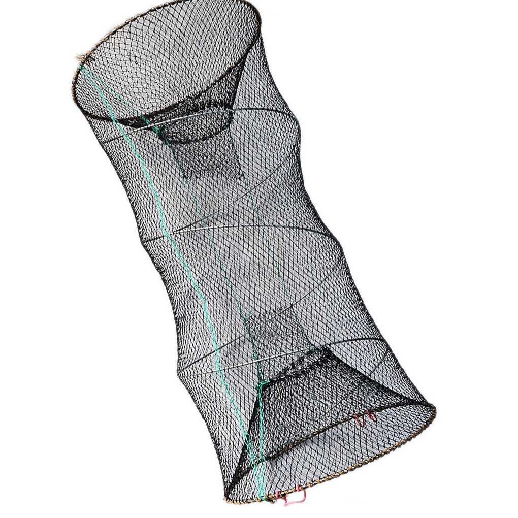 Foldable Mesh Crab Crayfish Lobster Shrimp Prawn Hand Trap Fishing Net Fishing Network Fish Trap Cage