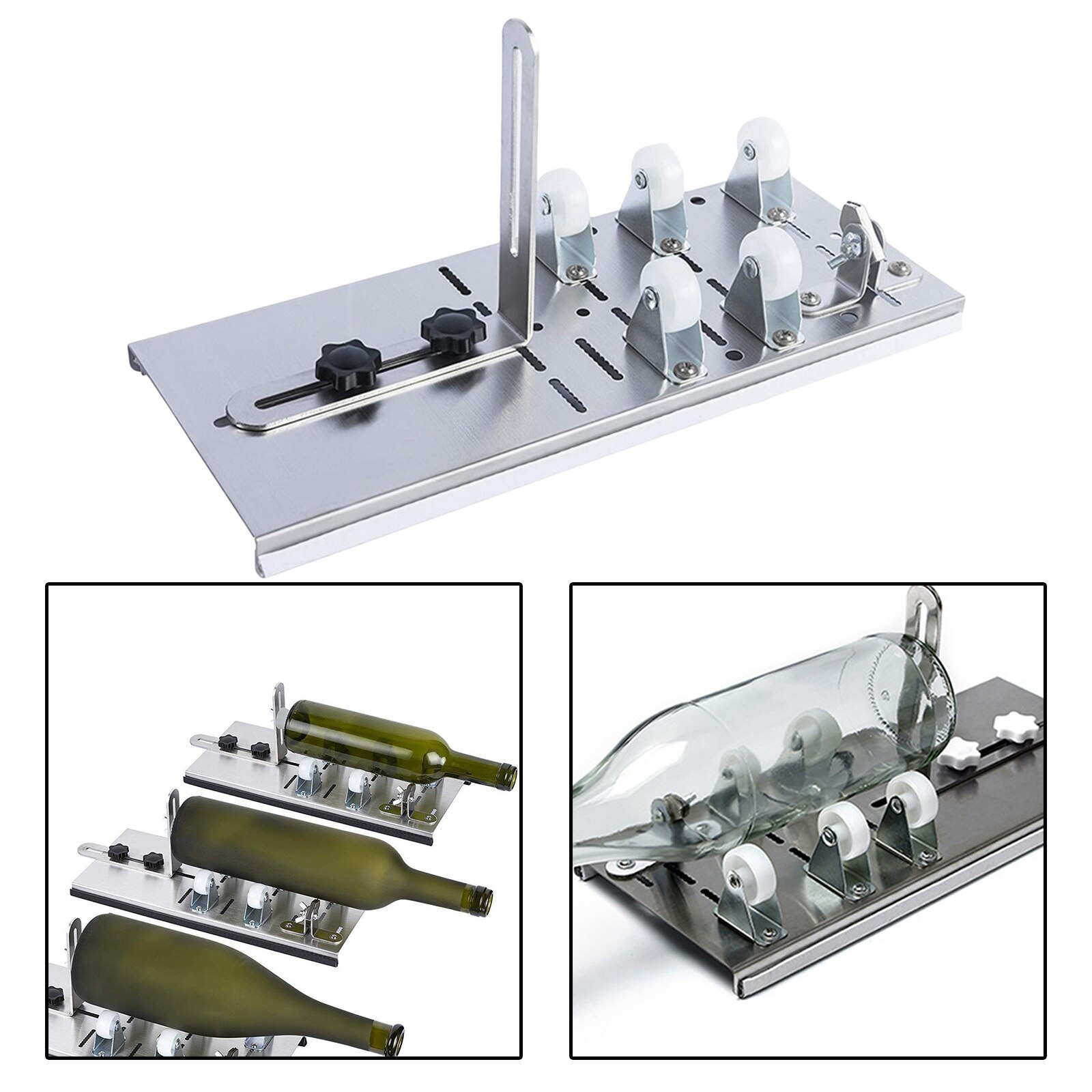 Glass Bottle Cutter for Wine Beer Bottles Jars Make Glasses Champagne Glass Cutting Tool Home Christmas Party DIY Projects Decor