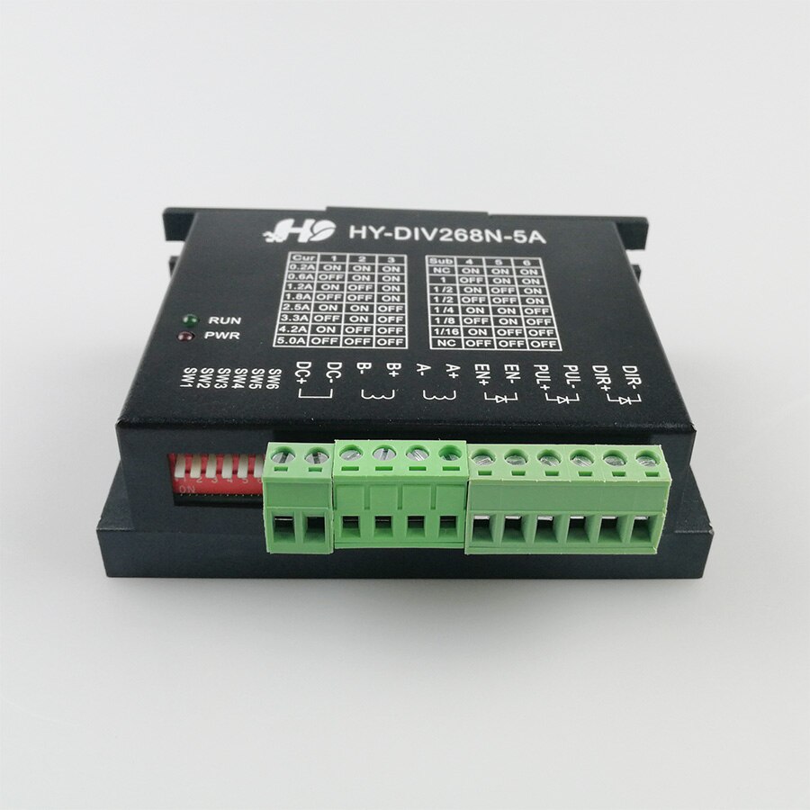 WaveTopSign HY-DIV268N-5A duas fases híbrido stepper motor driver pisar acionamento do motor DC usando 12 ~ 48 V kit CNC