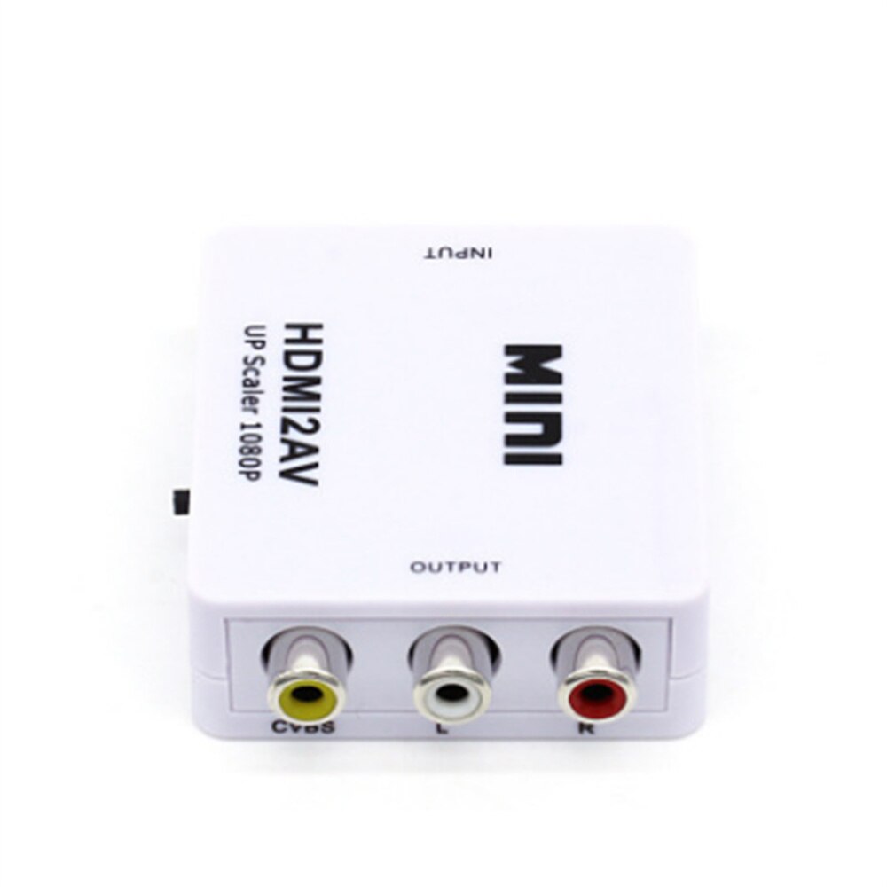 1080P Mini Video Converter Rca Av Naar Vga Video Converter Conversor Met 3.5Mm Audio AV2VGA/Cvbs + audio Naar Pc Hdtv Converter