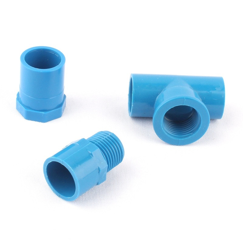 Inner Dia. 20mm Male/Female Straight Pipe Connectors Blue Female 1/2" to 20mm Tee Garden Irrigation Water Hose Tube Adapter