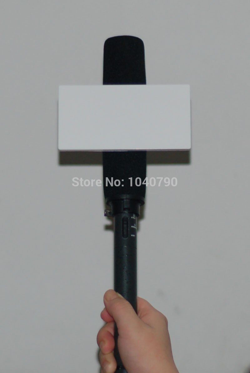 ABS material Rectangle sticker card sets Interview microphones microphone sticker rectangle Rectangle sticker card sets