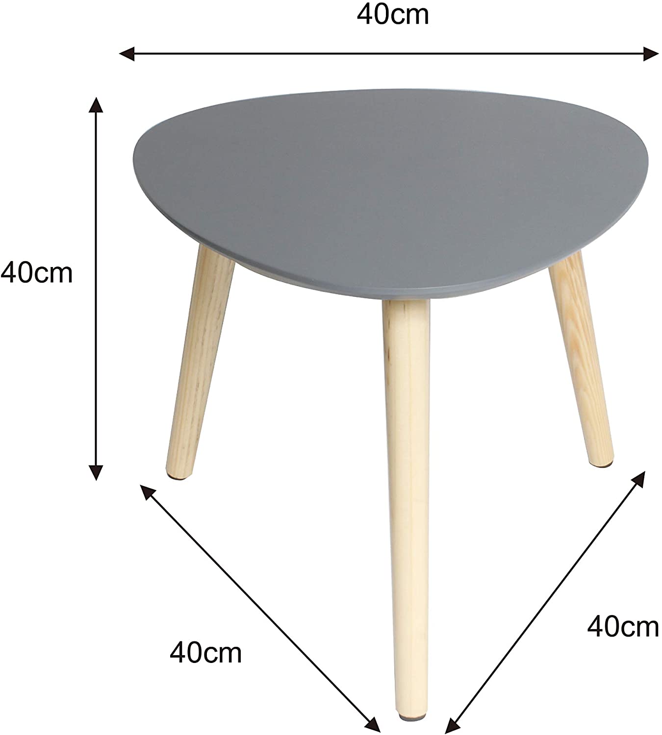 Coffee Table with Wood Legs Modern Decor Side Table for living Room Balcony and Office