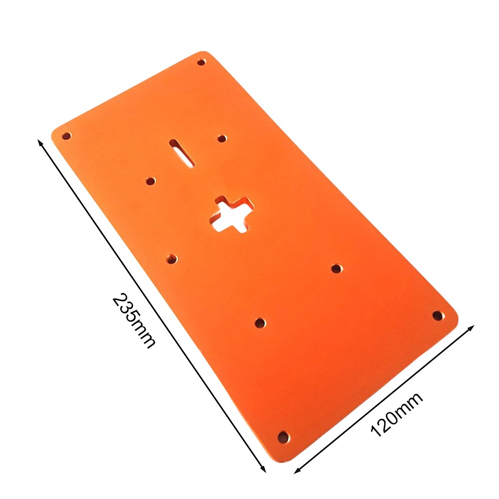Plaque d&#39;insertion de Table pour scie sauteuse électrique en aluminium, avec vis de montage pour scie sauteuse, établi de travail du bois