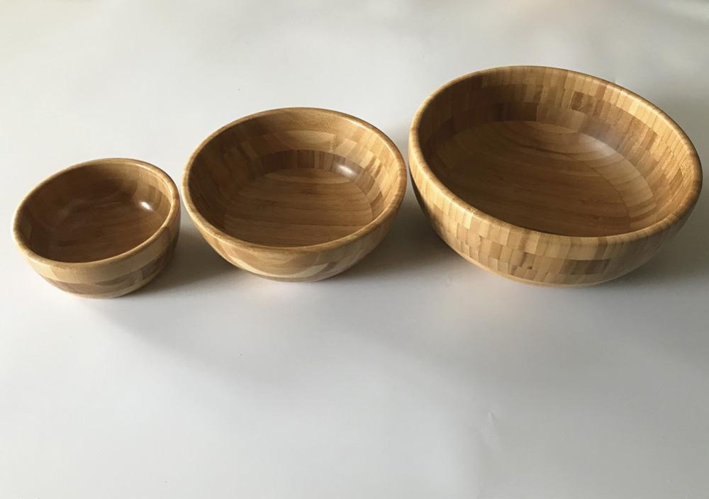 Bamboo Salad Bowl Set Wood salad bowl set