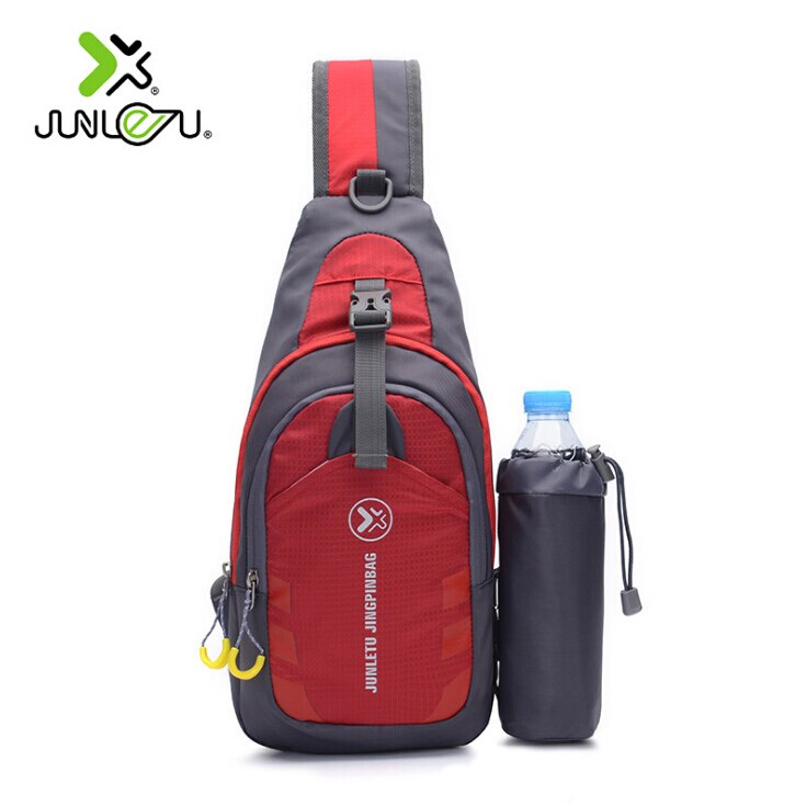 Mannen Kleine Cyclus Sling Bag Anti Diefstal Borst Tas Schouder Cross Body Bags Mini Outdoor Sport Reizen Water Fles Houder handtas: Rood