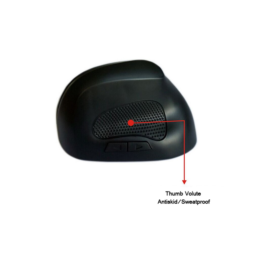 6D Left Hand Vertical Mouse1600 DPI 2.4GHz USB Wireless Mause Wrist-care Ergonomical Mice for PC Laptop Office Use