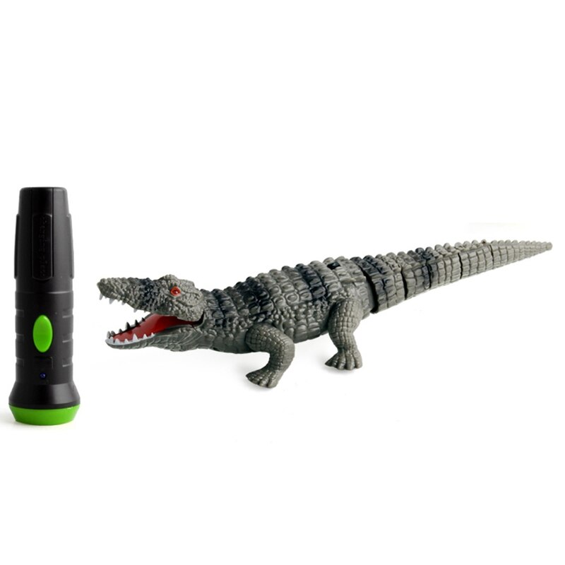 Top Race RC Krokodil – Afstandsbediening Speelgoed, Realistisch Uiterlijk, Beweegt En Brult, Met Licht, 12 Inch Lang, Voor Kinderen Vanaf 3 Jaar