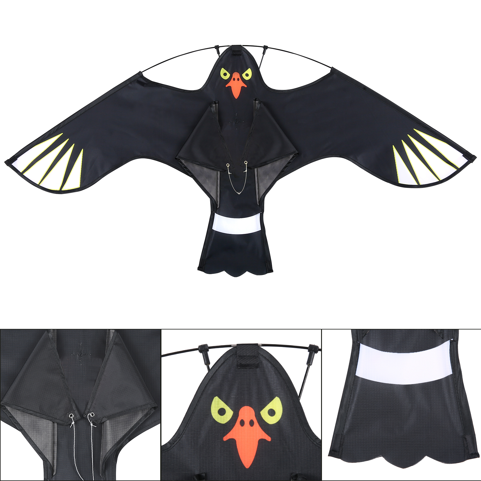 Anti Bird Flying Hawk Kite Bird Repeller Large Eagle Kites Scarecrow Decoy for Farm Garden Pest Bird Repellent