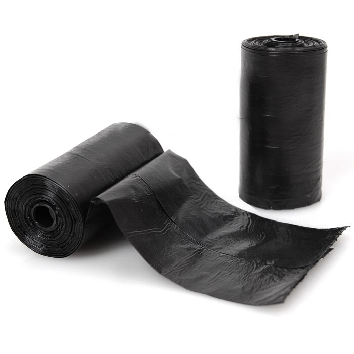 40 Rolls Pet Kak Tassen Hond Kat Afval Pick Up Clean Bag Huisdieren Levert Zwart AI88: Default Title