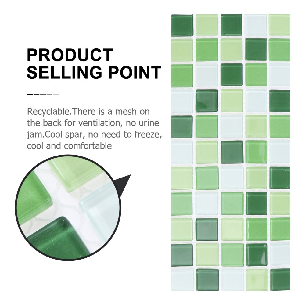 2pcs Summer Sleeping Mat Hamster Cooling Pad Cooling Cushion (Blue, Green)