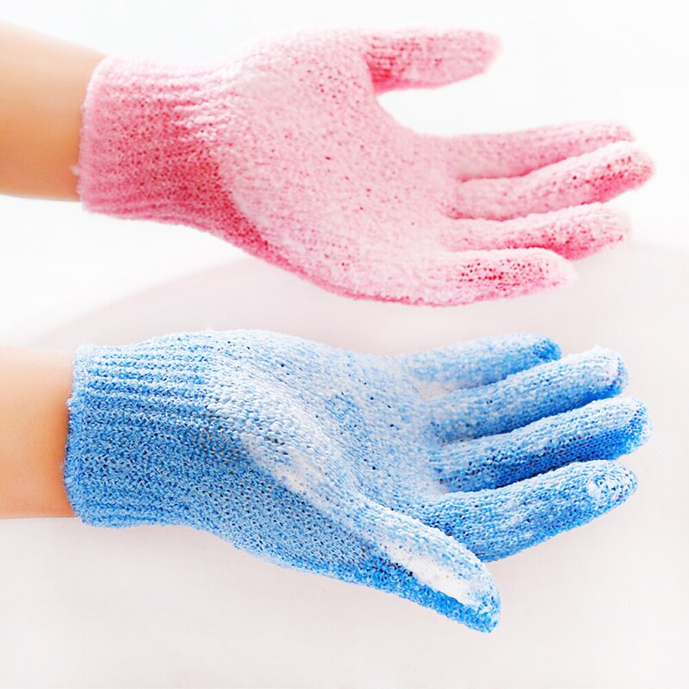 1Pc Shower Bath Exfoliating Wash Skin Spa Massage Scrub Body Scrubber Fine Glove Shower Gloves Bath Gloves Foam Bath Scrubber