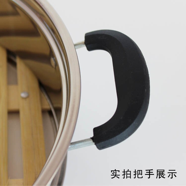 24cm 26cm 30cm 32cm 34cm 36cm Chinese food steamer basket stainless steel bamboo dumplings steamer buns mushiki 24CM to 36CM