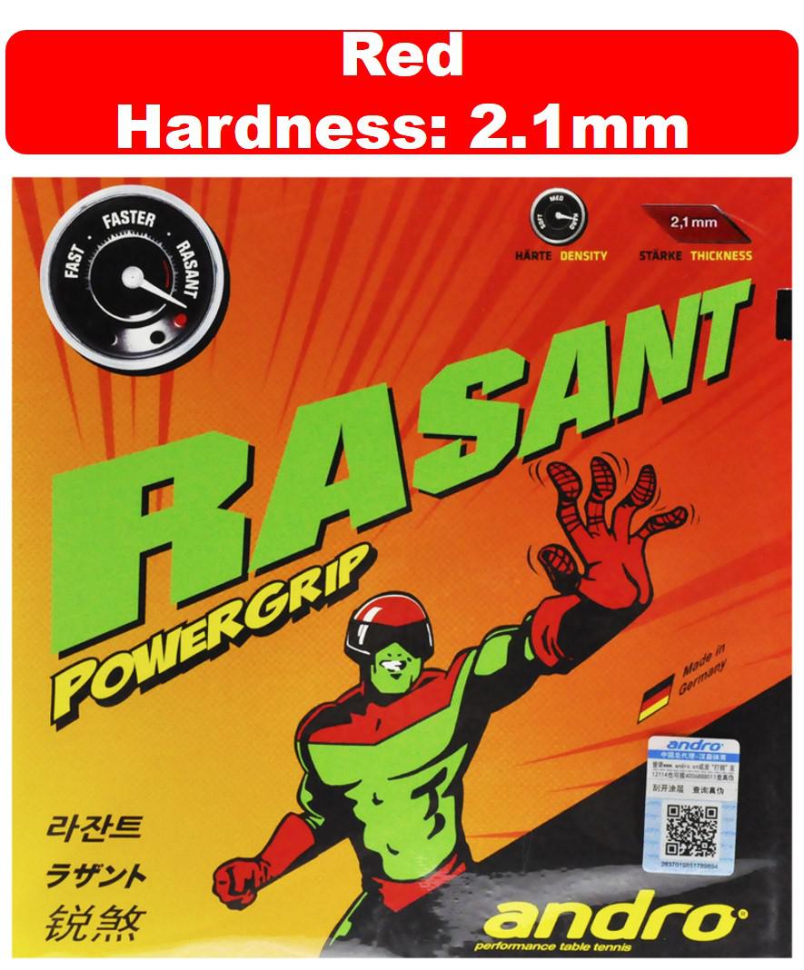 Genuine Andro Tenis De Mesa goma Rasant Grip granos en Pips-En Ping Pong esponja Tenis De Mesa: PG red