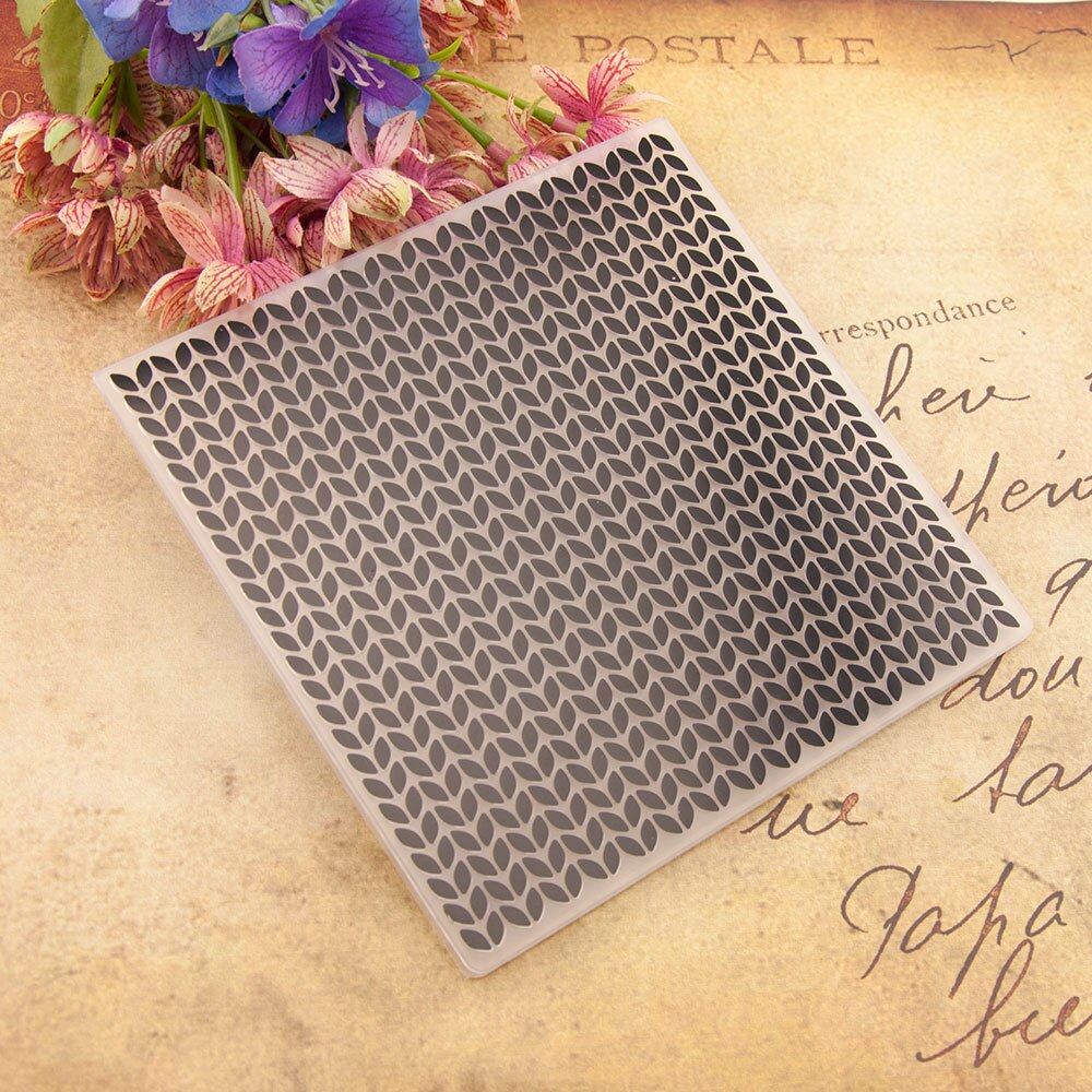 Leaves DIY Embossing Folder Stencils Template Plastic Scrapbooking Card Photo Album Decoration for Clipbook Blessing Card