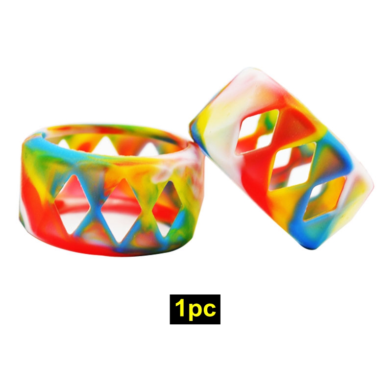 Hongxingjia accessorio di ricambio tubo di vetro Pyrex per Aspire Cleito 120 serbatoio RTA guarnizione anello di tenuta punte di gocciolamento protezione di vetro: 1pc rainbow cover