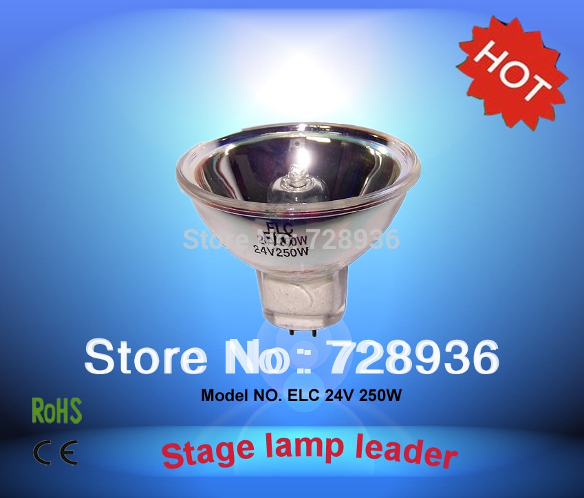 CHANGSHENG Goede ELC JCR 24V250W Projector lamp halogeenlamp ELC 24 V 250 W MR16 cup Lamp