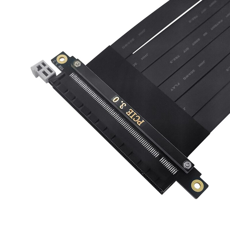 Jhh graphics card extension cable PCI-E 3.0 x16 flat transfer line, high-speed shielding, PCI gen3 stability
