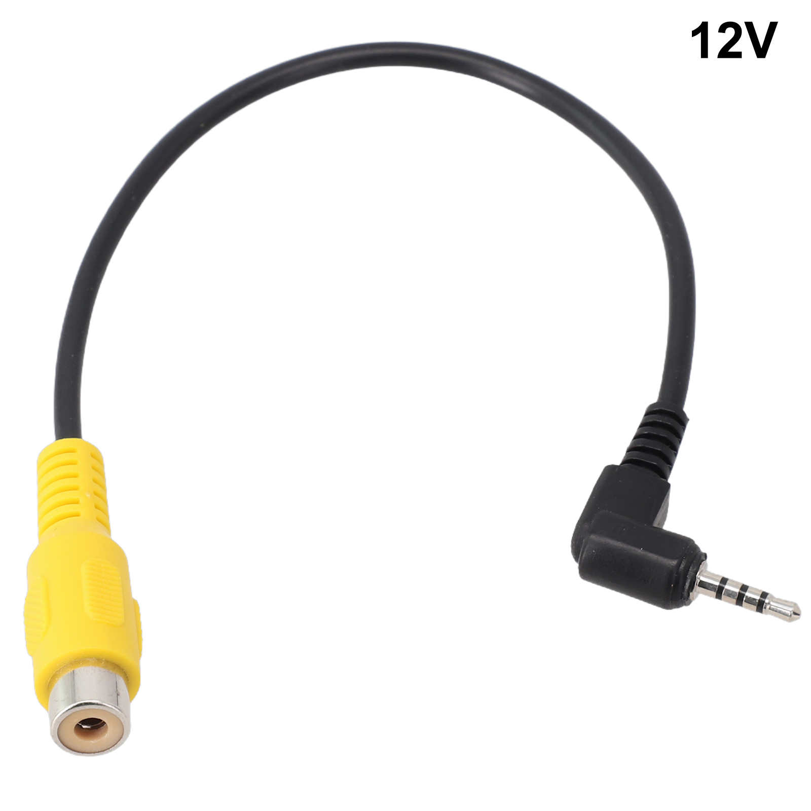 Auto Av Input Converter Rca Naar 2.5Mm Dc Enkele Draad Plug Converter Voor Auto Achteraanzicht Achteruit Parkeercamera Naar Auto Dvr