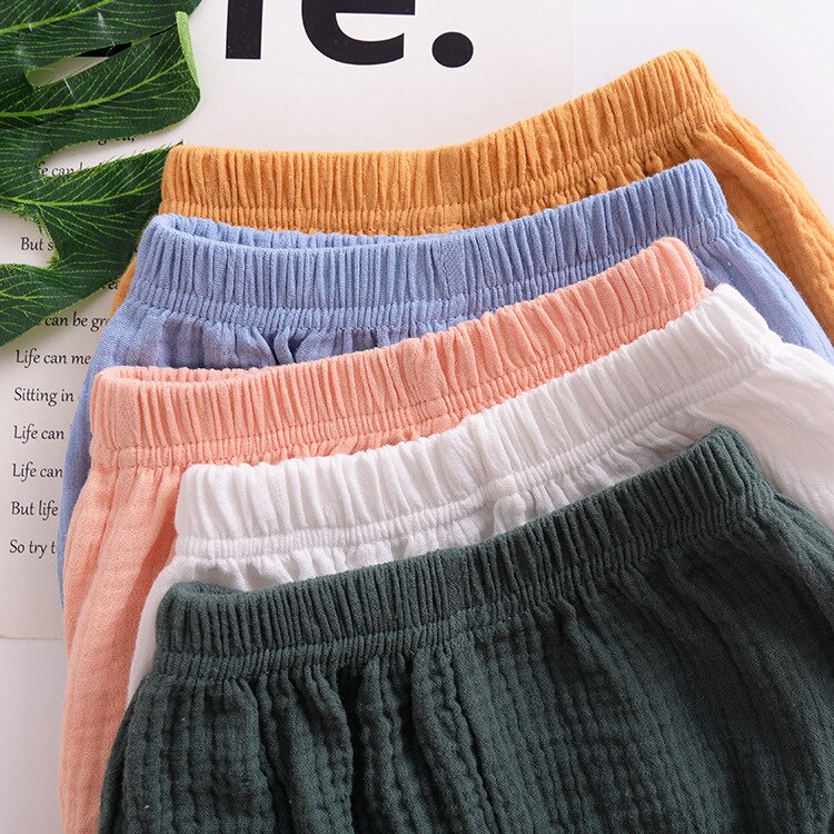 Sommer baby pige shorts baby pige solide løstsiddende korte bukser pige sommer tøj baby pige bloomers