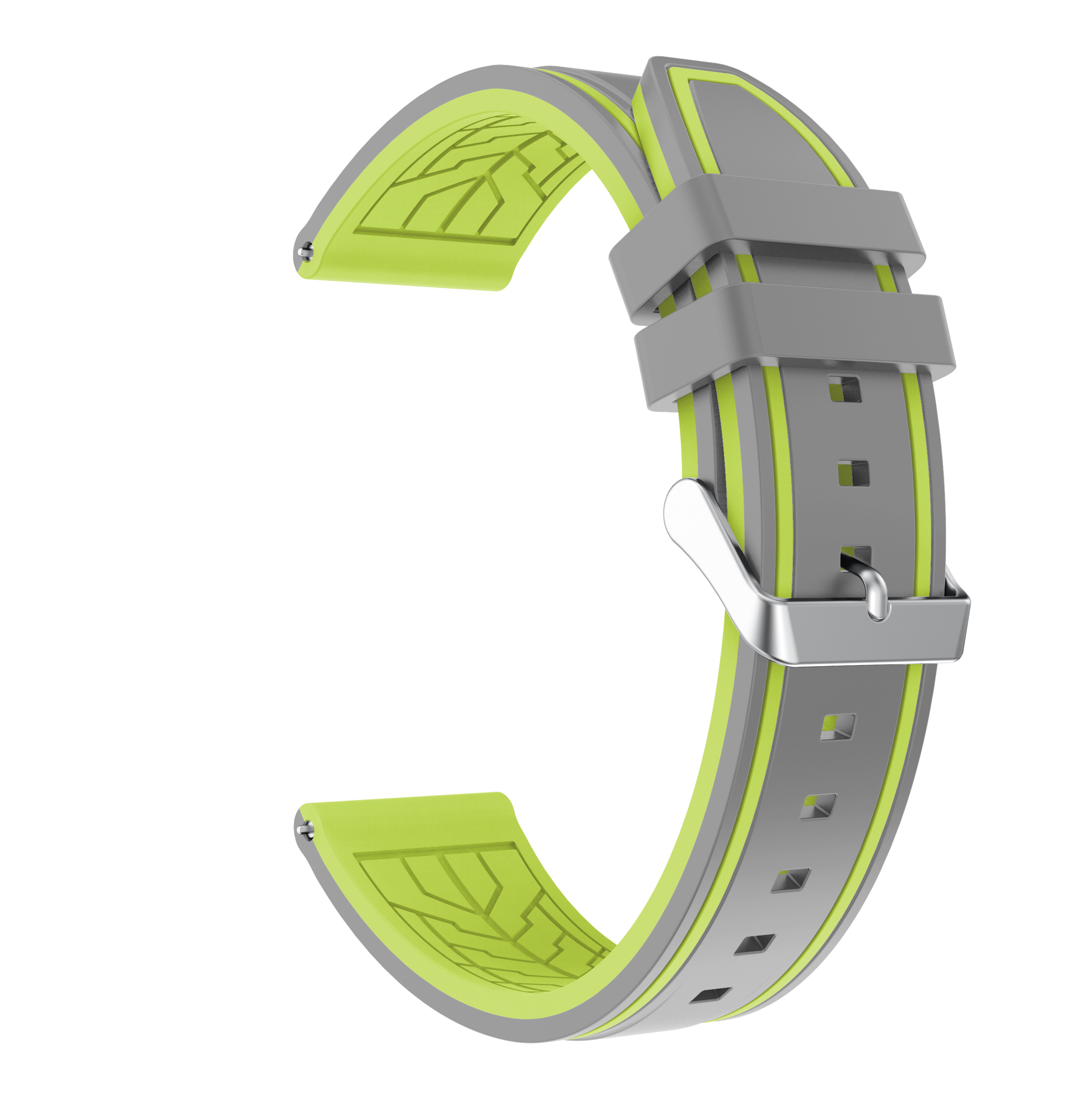 For gtr2 Strap Silicone Watchband for Xiaomi Huami Amazfit Gtr 2 2e / 47mm Band Sport Replacement Wristband Correa 22mm: Gray lime