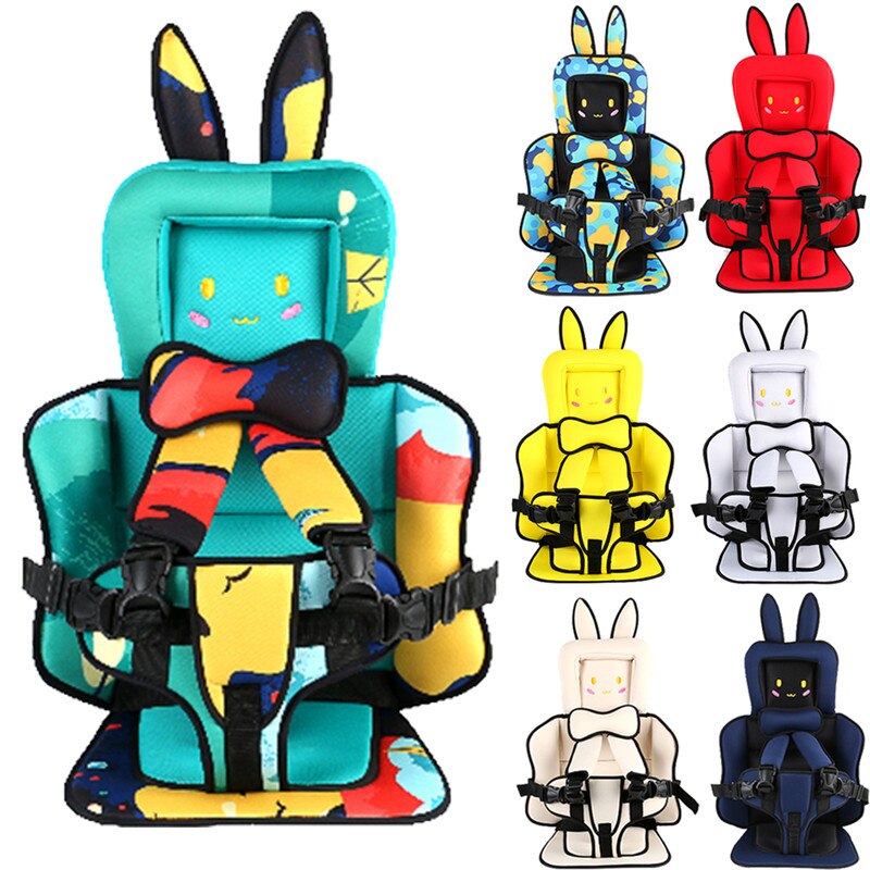 Portable Child Safety Seat Removable and Washable Baby Safety Seat With Belt Safe Child Sitting Chair Cushion