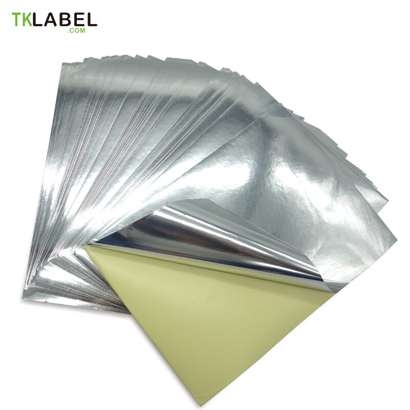 Waterproof A4 PP PVC PET Label Sheets for inkjet printer, 50 sheets Per Pack, Permanent Adhesive, Outdoor display label: Glossy  PET