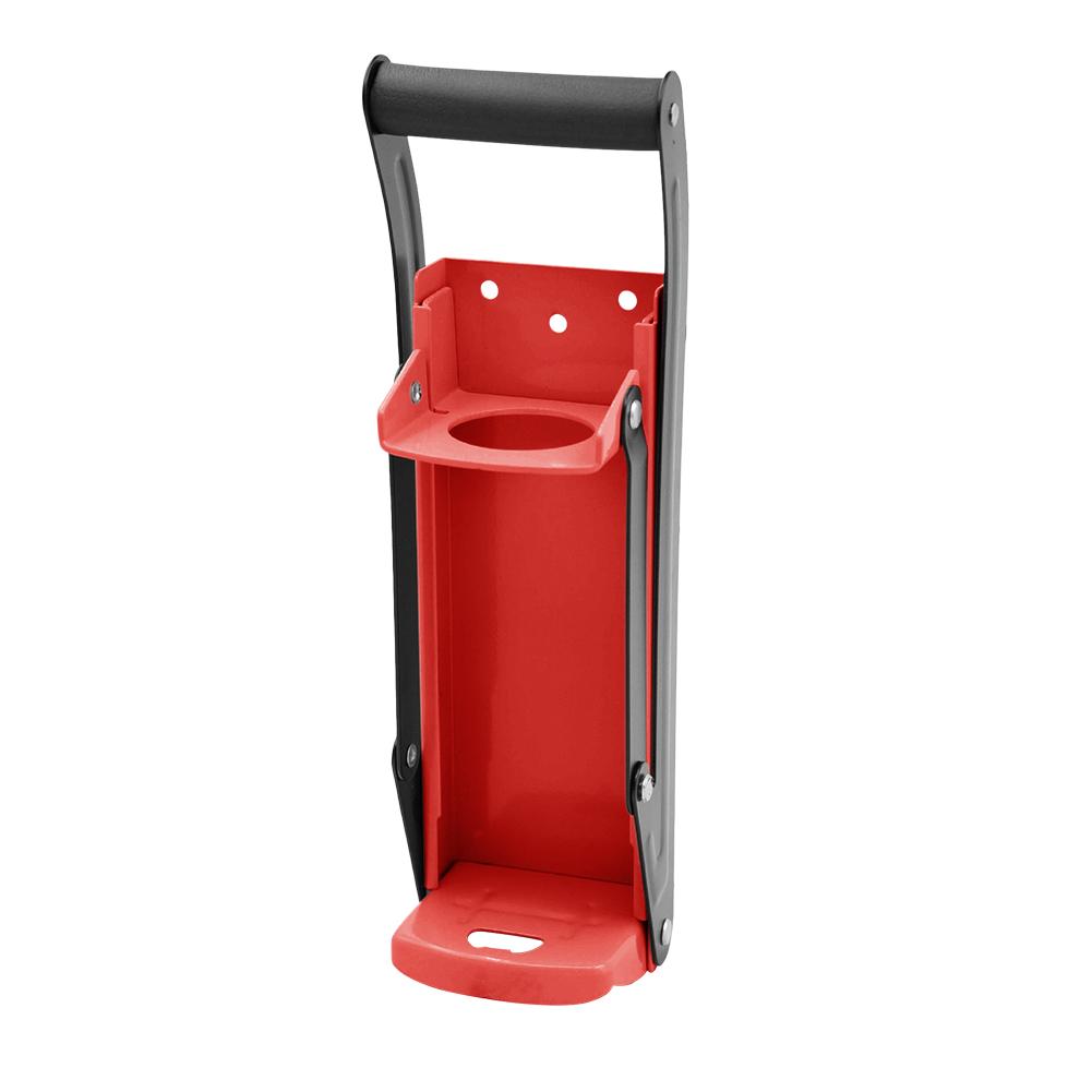 Metal Can Crusher & Bottle Opener Heavy Duty Steel Rubber Handle Smasher Kitchen Tools for Soda Beer Cans Bottles Recycling Tool: Red